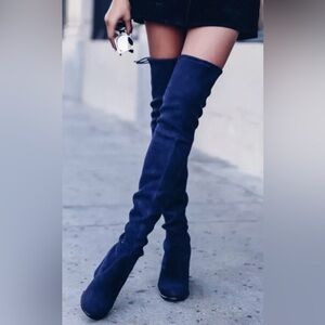 Stuart Weitzman Navy tieland Over-the-Knee Boots